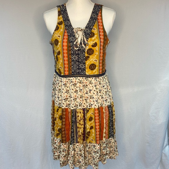 Maurices Dresses & Skirts - (NWOT) Maurices Multiple colors whit flowers and stripes, sleeveless small dress